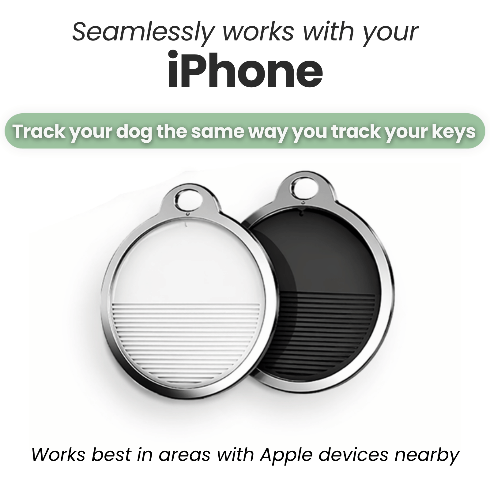 Dailypets SmartTag Pet Collar Set with Apple Find My Compatibility and Reflective Design