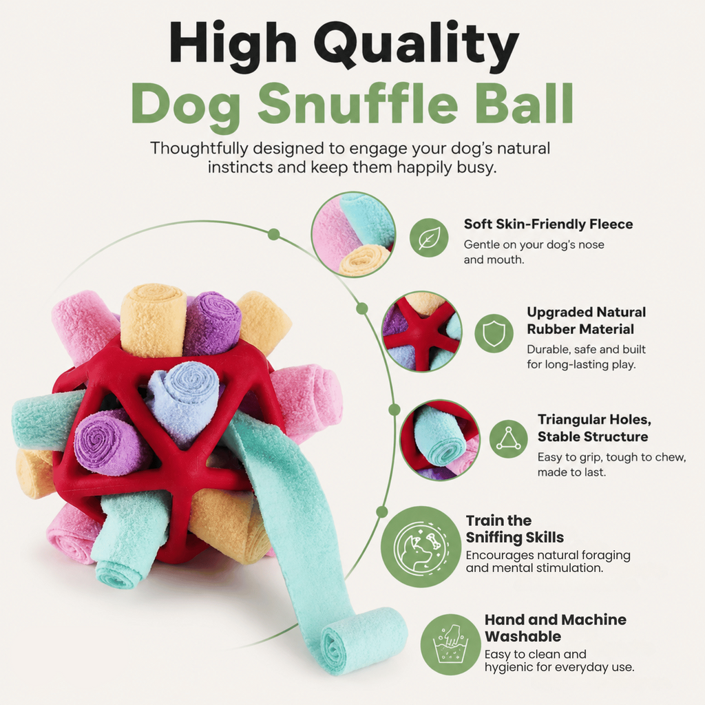 Dailypets Interactive Snuffle Ball for Dogs with Treat Dispensing Design