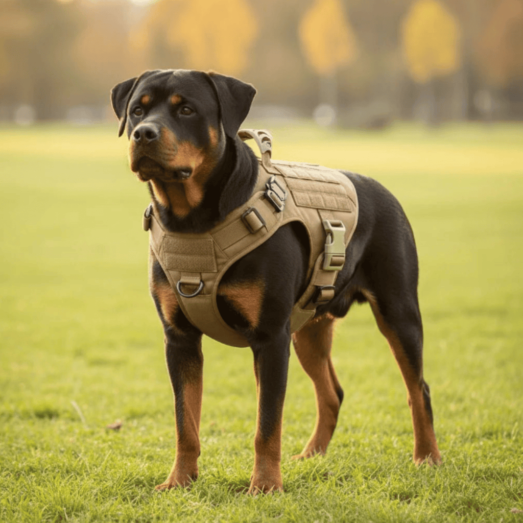 Dailypets Tactical Dog Harness with MOLLE System for Training and Outdoor Adventures