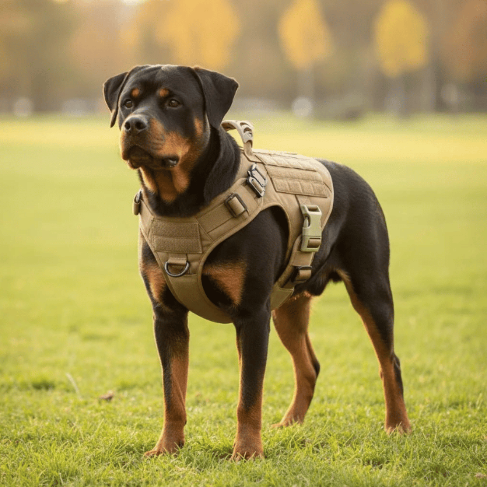 Dailypets Tactical Dog Harness with MOLLE System for Training and Outdoor Adventures