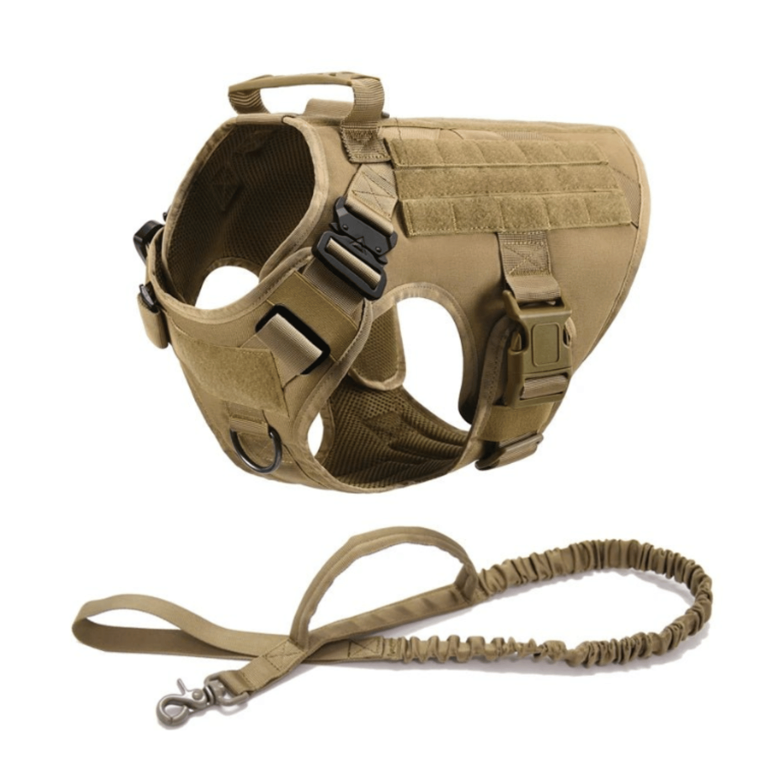 Dailypets Tactical Dog Harness with Handle & Leash for Training, Hiking & Outdoor Adventures