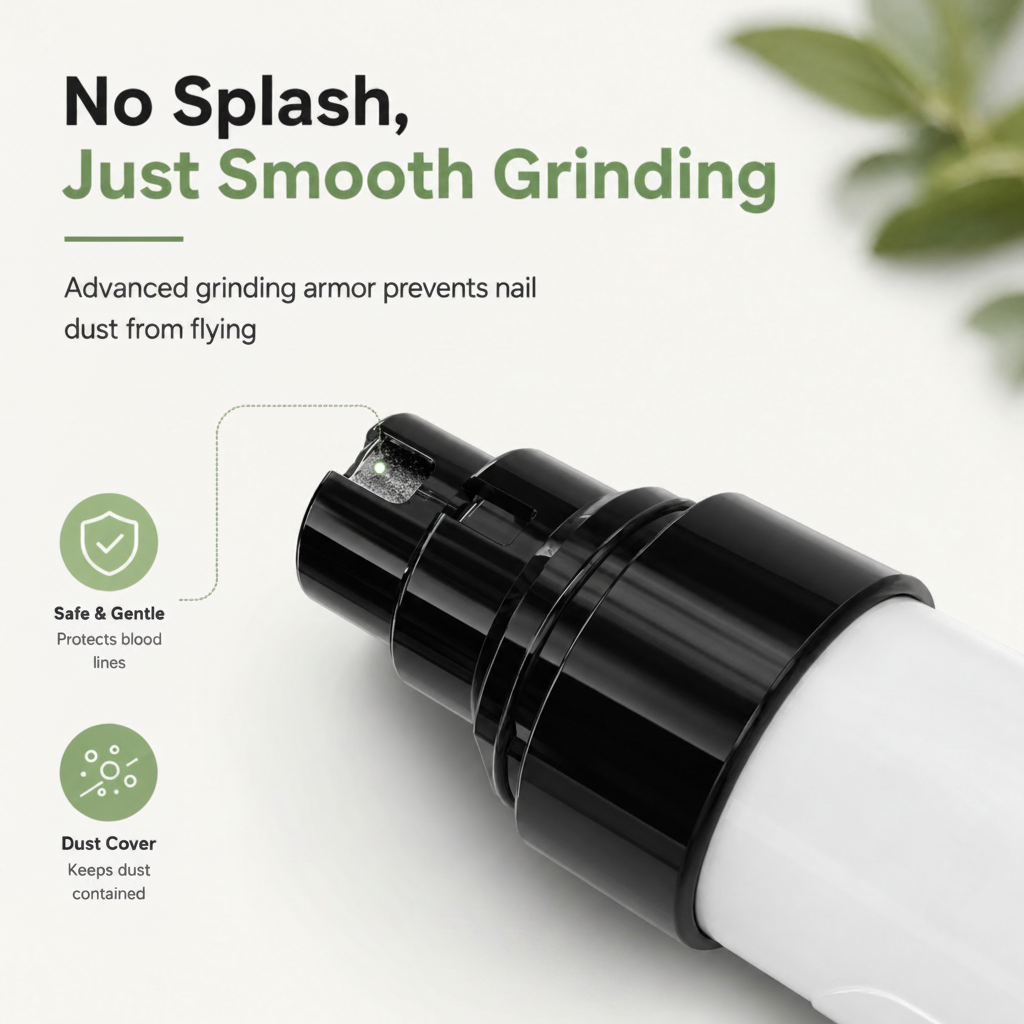 Dailypets Quiet Rechargeable Pet Nail Grinder with Dual Speed for Dogs and Cats