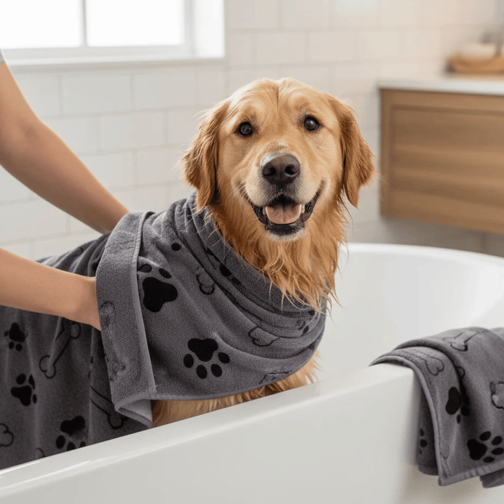 Dailypets Fast-Drying Microfiber Pet Towels 2-Pack for Everyday Dog Grooming Care