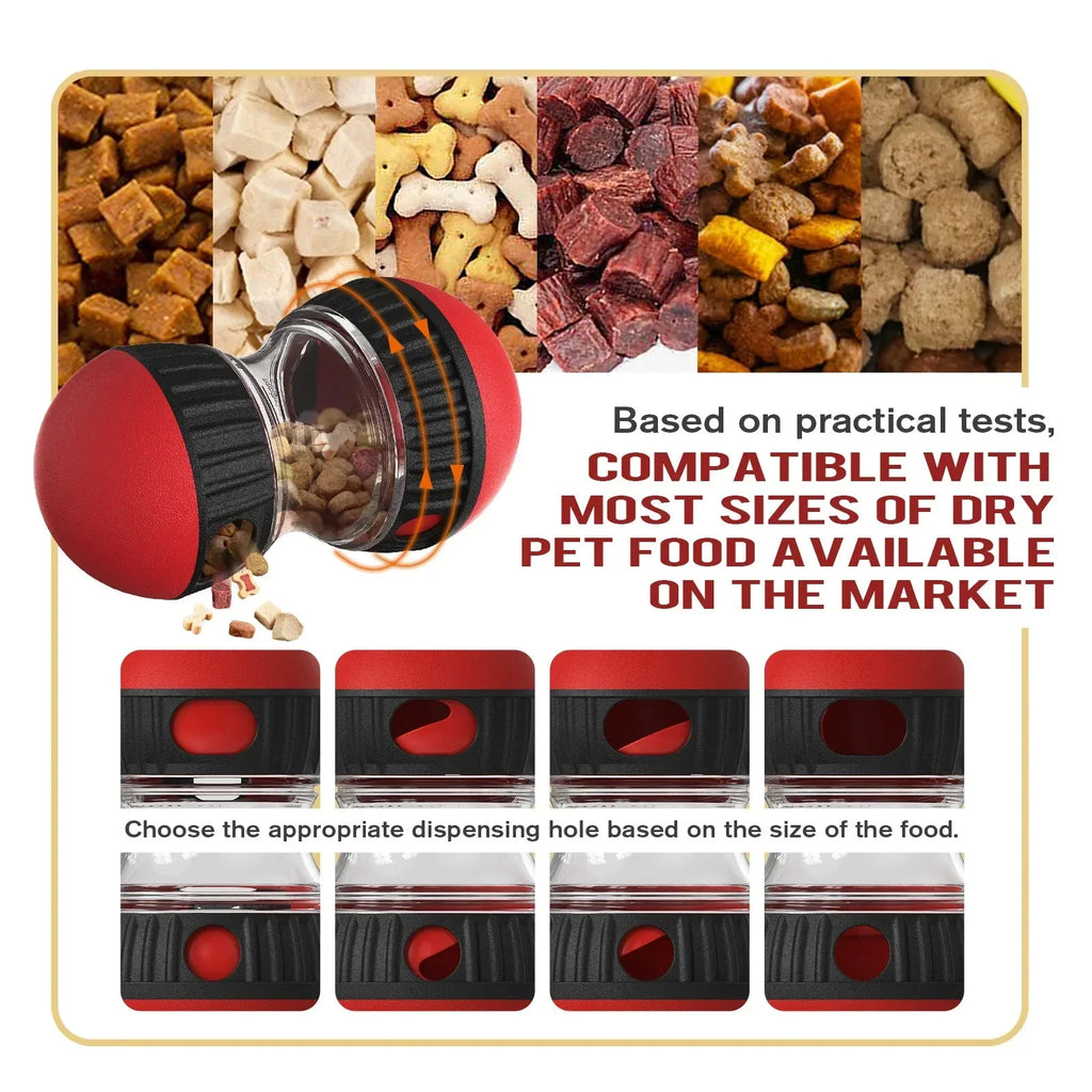 Dailypets Interactive Slow Feeder Ball for Dogs with Adjustable Treat Opening