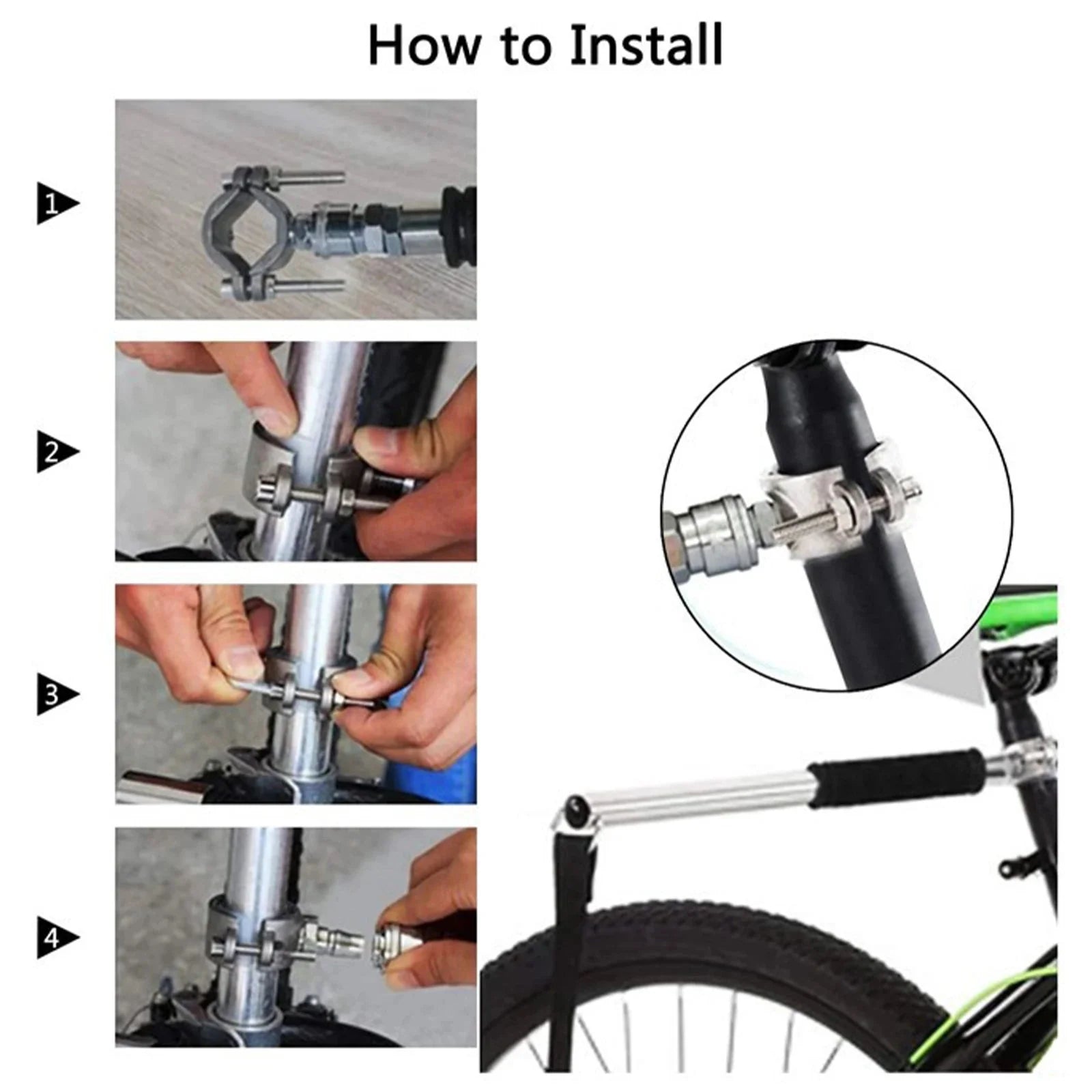 Dailypets Hands-Free Bicycle Dog Leash with Shock-Absorbing Bungee for Active Rides