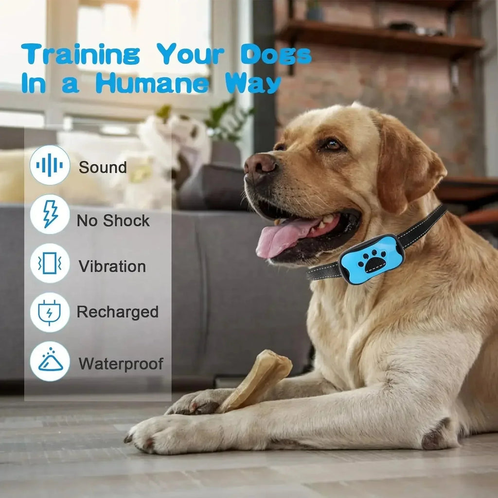 Dailypets USB Rechargeable Dog Bark Control Collar with Sound and Vibration Training