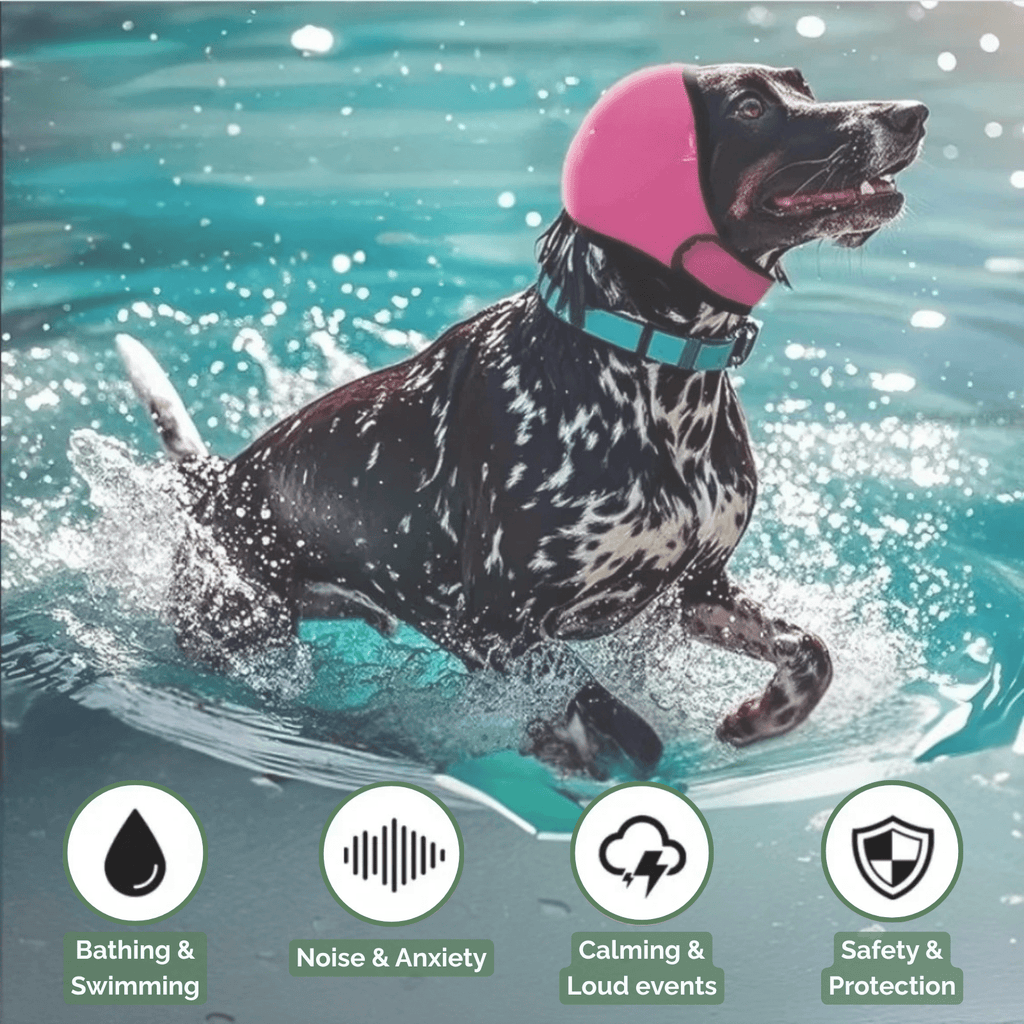 Dailypets Waterproof Dog Ear Protection with Adjustable Noise-Reducing Comfort Fit