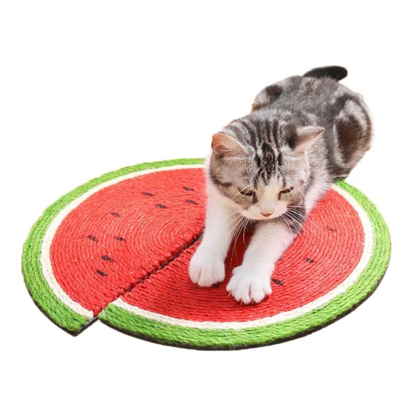 Dailypets Woven Watermelon Cat Scratcher Mat
