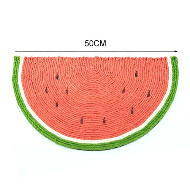 Dailypets Woven Watermelon Cat Scratcher Mat