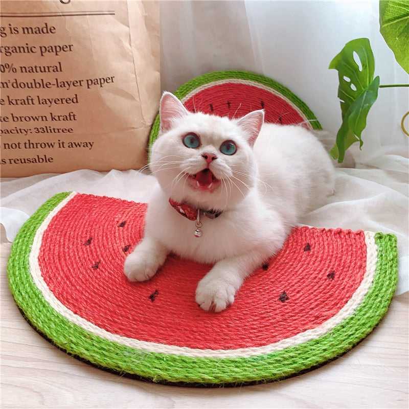 Dailypets Woven Watermelon Cat Scratcher Mat