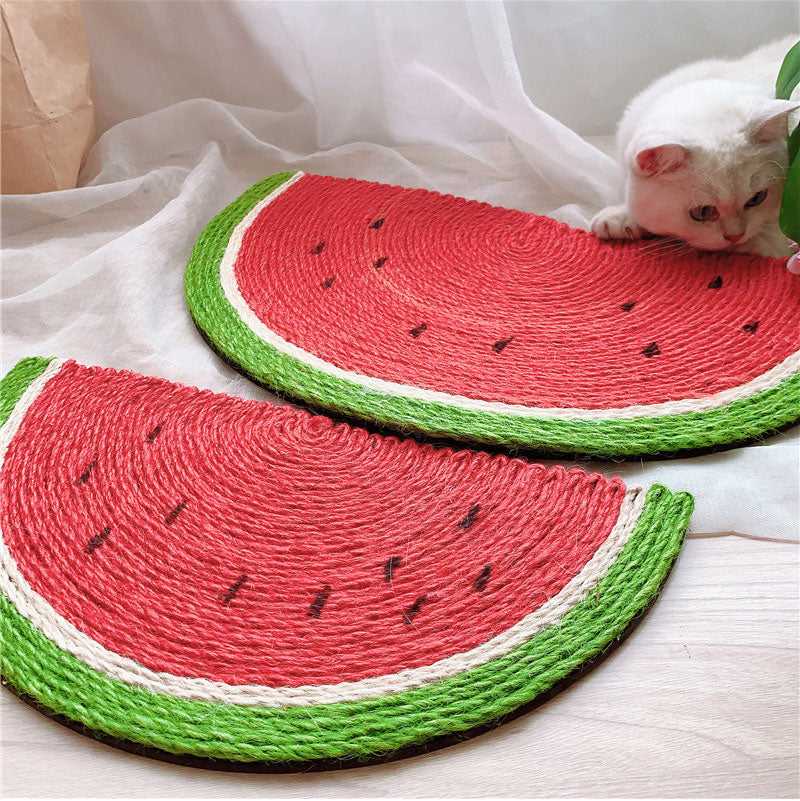 Dailypets Woven Watermelon Cat Scratcher Mat