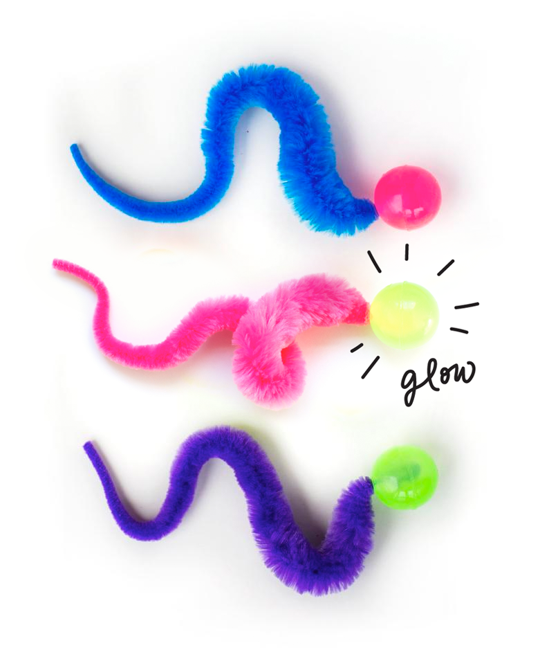 Dailypets Glow Cat Ball Toy with Catnip Tail Set