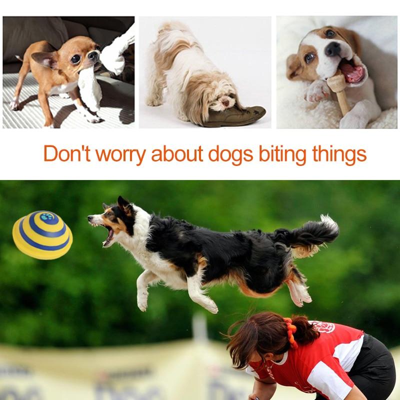 Dailypets Woof Glider Dog Toy, 16cm Squeaky Rubber Dome for Active Play