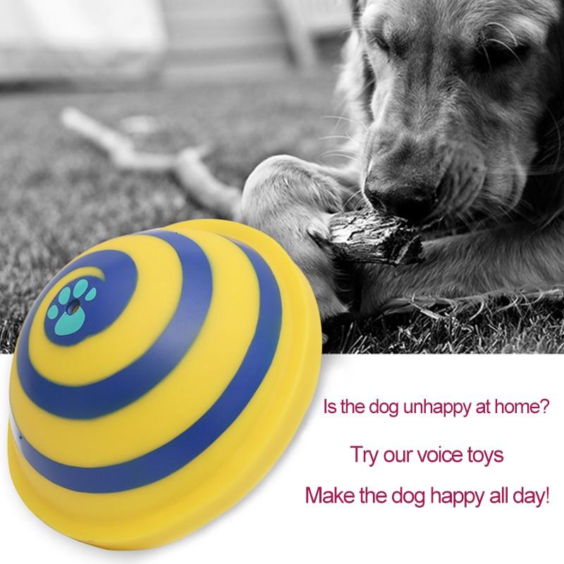 Dailypets Woof Glider Dog Toy, 16cm Squeaky Rubber Dome for Active Play