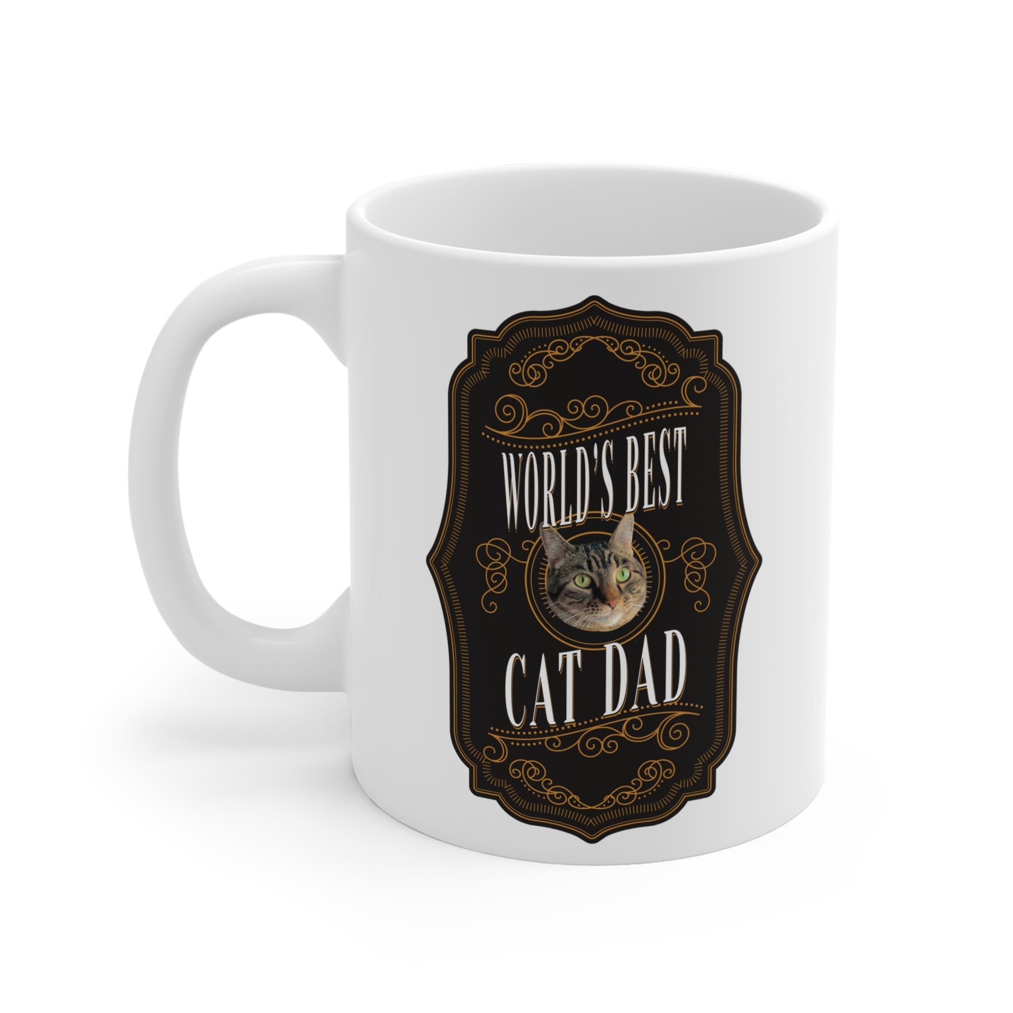 Dailypets Custom World's Best Cat Dad Photo Mug