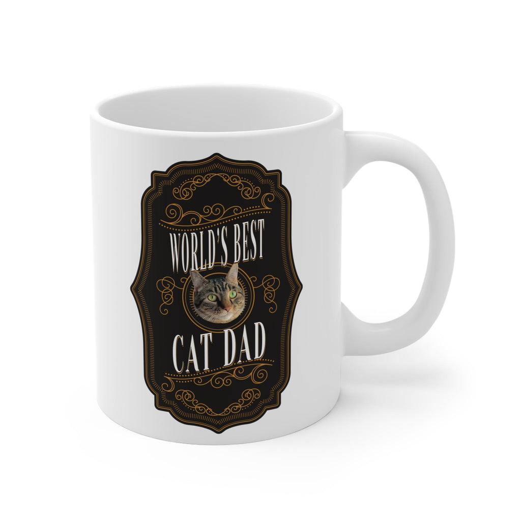 Dailypets Custom World's Best Cat Dad Photo Mug