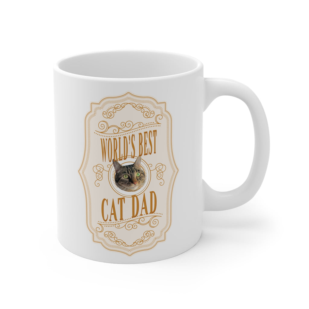 Dailypets Custom World's Best Cat Dad Photo Mug