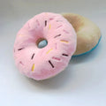 Dailypets Plush Donut Dog Toy with Squeaker for Small & Medium Dogs