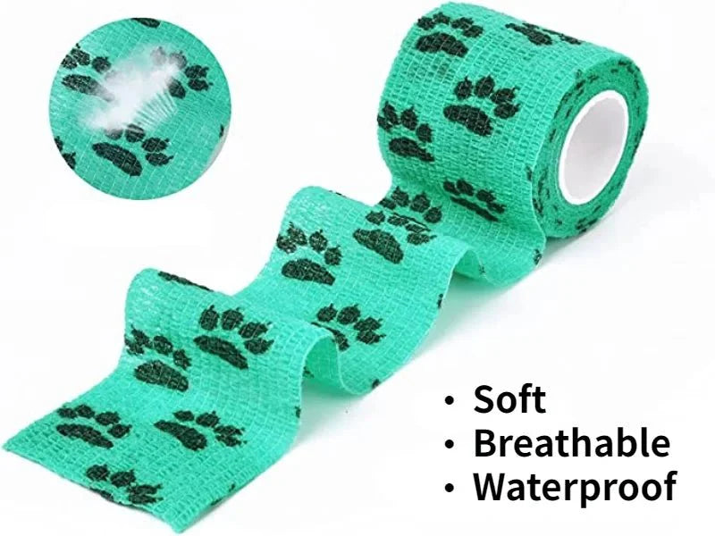 Dailypets Self-Adhesive Pet Bandage Wrap for Dogs and Cats with Breathable Fabric